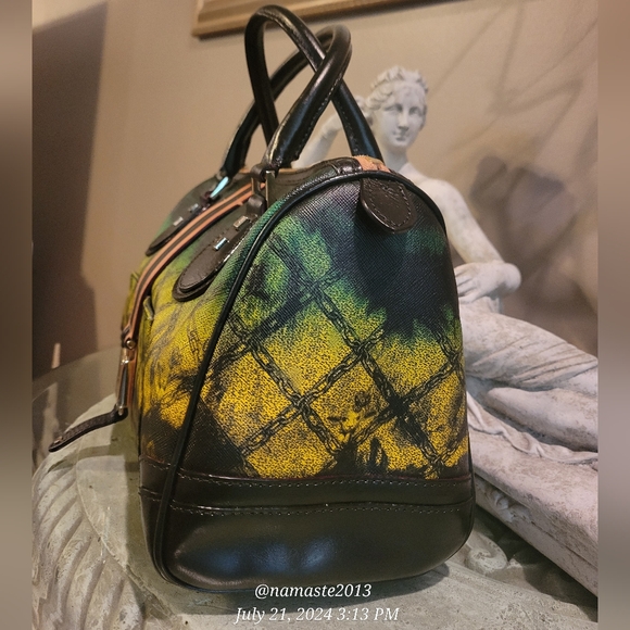 L.A.M.B. By Gwen Stefani Tie-Die Speedy Satchel Luxury Designer Handbag #11 - Picture 3 of 16